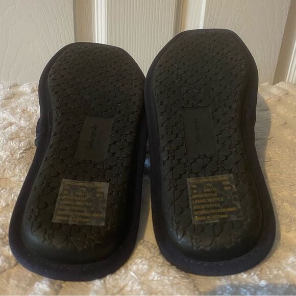 NWOT Kate Spade Navy Satiny Starry Night Bunny Slippers Slip on Shoes Size 8 - Picture 8 of 9